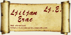 Ljiljan Erac vizit kartica